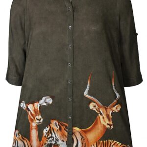 Zhenzi skjorte tunika Oaklyn army XL billede