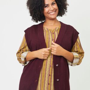 Adia - Bluse - Adabric - Burgundy - M/46-48 billede