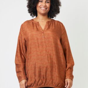 Adia - Bluse - Adaune - Leather Brown - Xl/54-56 billede