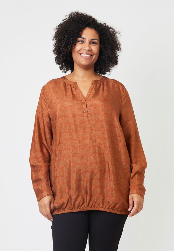 Adia - Bluse - Adaune - Leather Brown - Xl/54-56 billede