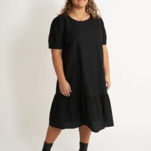 Adia - Kjole - Blanche - Black - Xl/54-56 billede