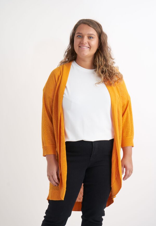 Adia - Cardigan - Adbritta - Cumquat Orange - L/50-52 billede