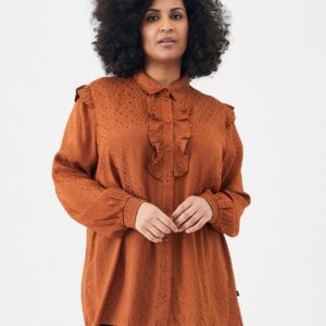 Adia - Bluse - Addaiva - Brown - Xl/54-56 billede