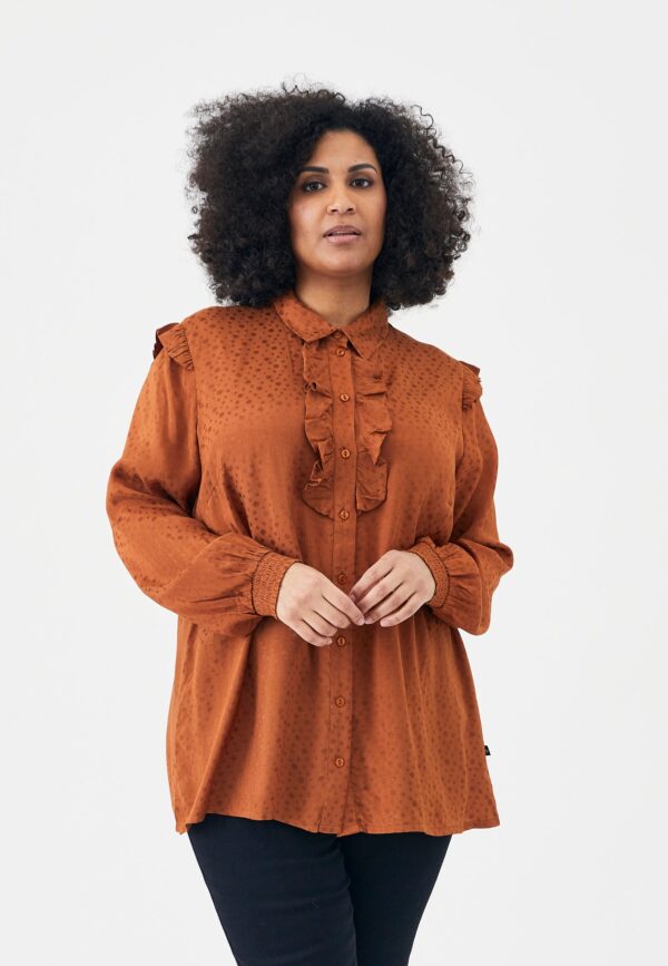 Adia - Bluse - Addaiva - Brown - Xl/54-56 billede