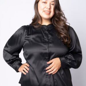 Adia - Bluse - Adelna - Black - Xl/54-56 billede