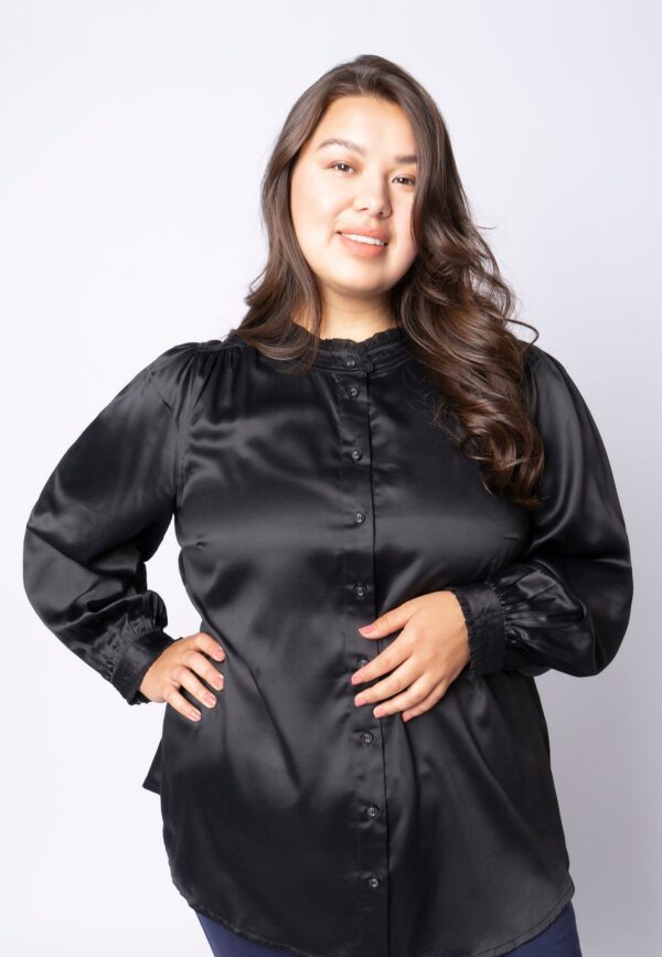 Adia - Bluse - Adelna - Black - Xl/54-56 billede