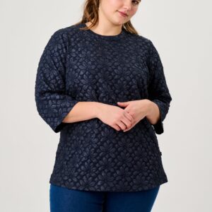 Adia - Bluse - Adgena - Navy Blue - Xl/54-56 billede