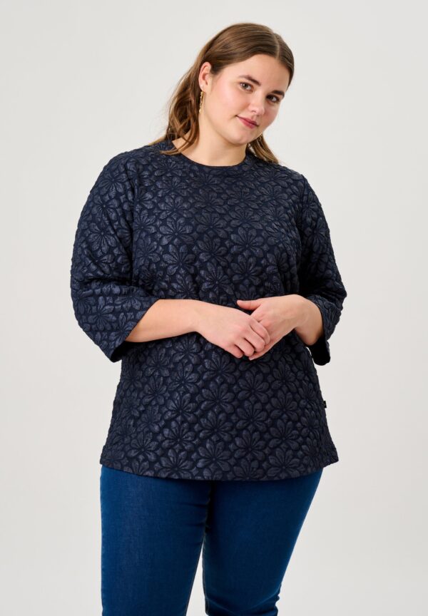 Adia - Bluse - Adgena - Navy Blue - Xl/54-56 billede