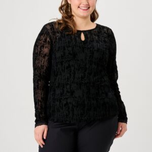 Adia - Bluse - Adgersmi - Black - Xl/54-56 billede