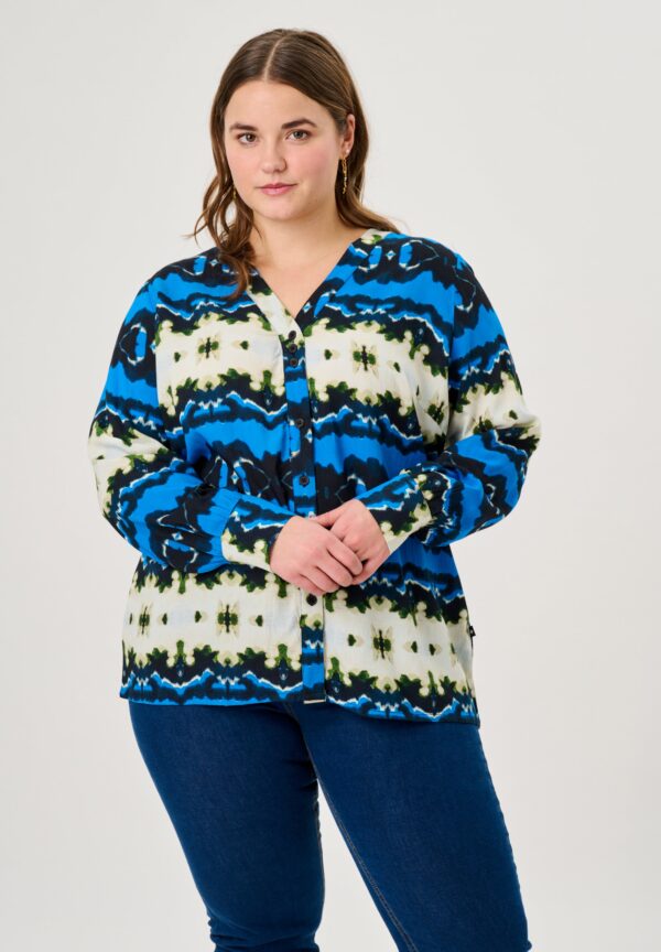 Adia - Bluse - Adgia - Sapphire Blue - L/50-52 billede