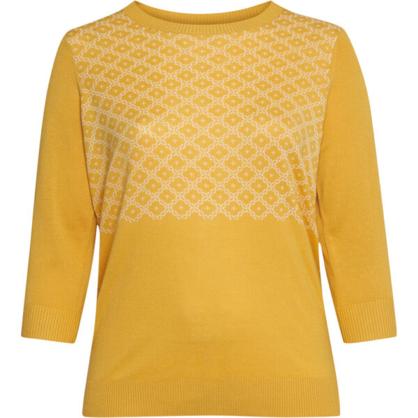 Adia - Bluse - Adlappi - Yoke Yellow - Xl/54-56 billede