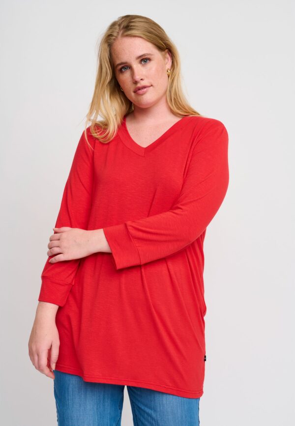 Adia - Bluse - Adlibby - Summer Red - S/42-44 billede