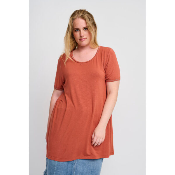 Adia - T-shirt - Adlidia - Burnt Orange - S/42-44 billede