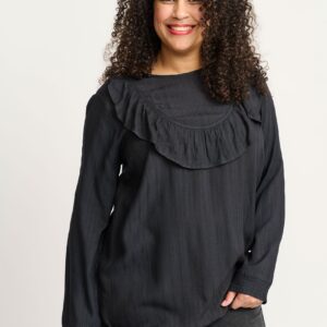 Adia - Bluse - Admagan - Black - M/46-48 billede