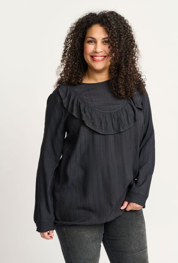 Adia - Bluse - Admagan - Black - M/46-48 billede