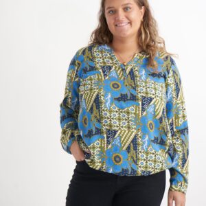 Adia - Bluse - Admaiya - Daphne Blue - Xl/54-56 billede