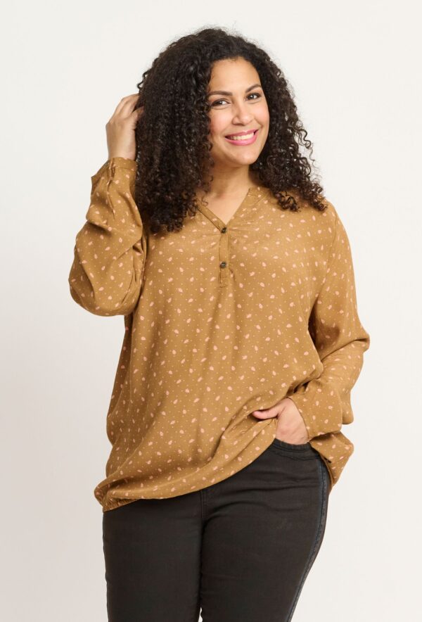 Adia - Bluse - Admanie - Bronze Brown - M/46-48 billede