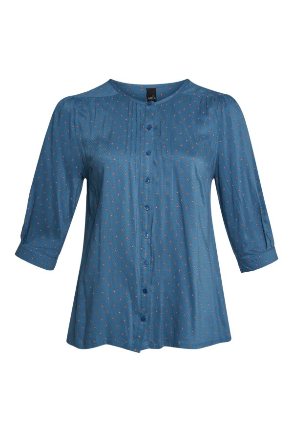 Adia - Bluse - Admarcy - Petrol Blue - S/42-44 billede