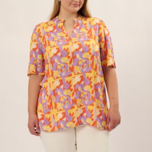 Adia - Bluse - Adpalma - Spring Orange - Xl/54-56 billede