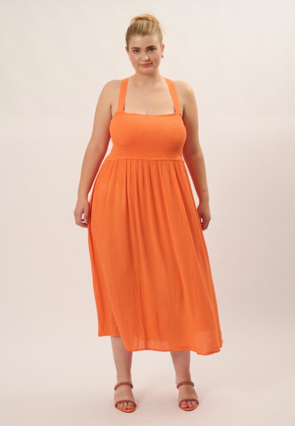 Adia - Kjole - Adpetra - Spring Orange - M/46-48 billede