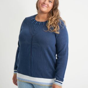 Adia - Bluse - Adranua - Navy - Xl billede