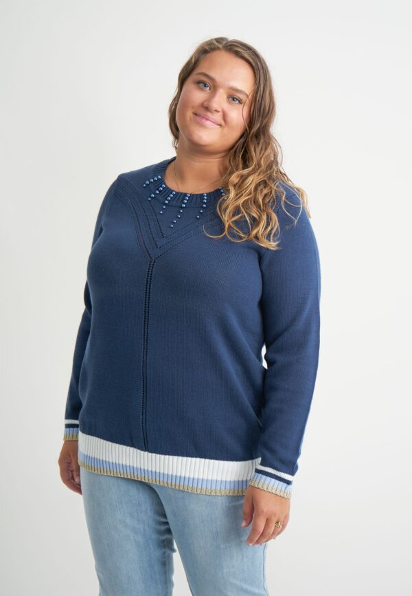 Adia - Bluse - Adranua - Navy - Xl billede