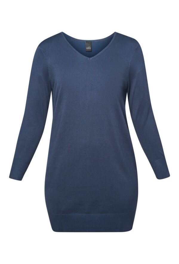 Adia - Bluse - Adsynnøve - Navy - Xl/54-56 billede