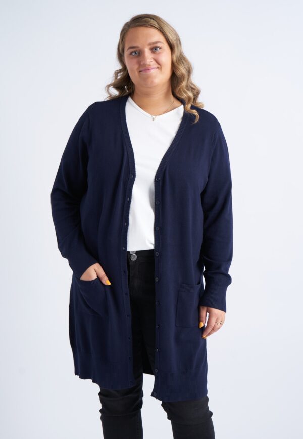 Adia - Bluse - Adsyverine - Navy Blue - M/46-48 billede