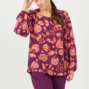 Apamericus - Dark Plum - Bluse - S/42-44 billede