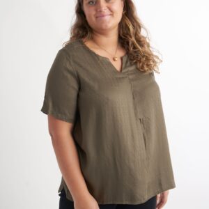 Apgeorgia - Khaki - Bluse - 2xl/58-60 billede