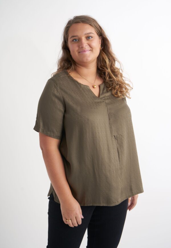 Apgeorgia - Khaki - Bluse - 2xl/58-60 billede