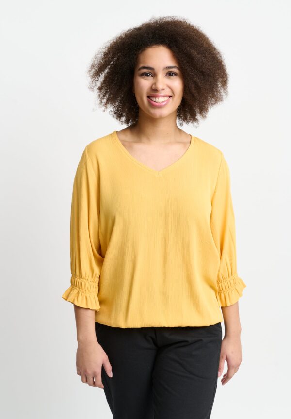 Apirvine - Warm Yellow - Bluse - 2xl/58-60 billede