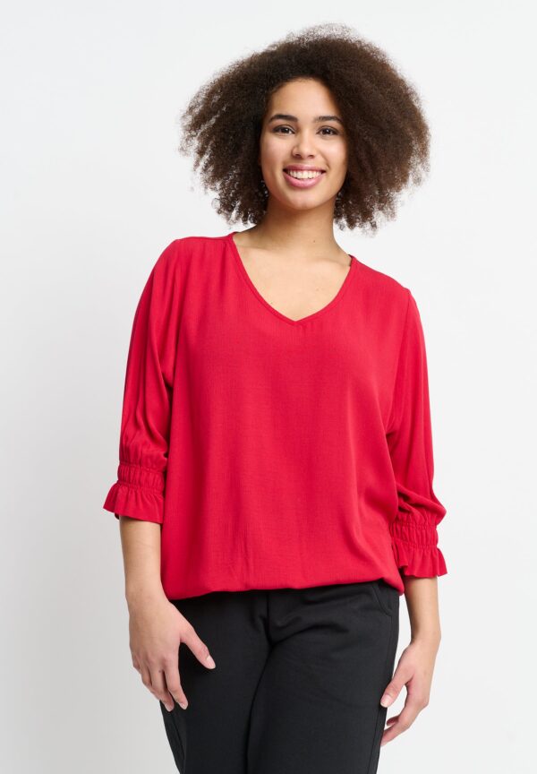 Apirvine - Warm Red - Bluse - L/50-52 billede