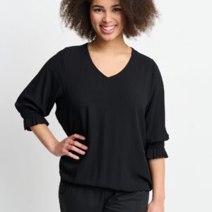 Apirvine - Black - Bluse - 2xl/58-60 billede