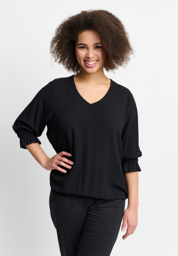 Apirvine - Black - Bluse - 2xl/58-60 billede