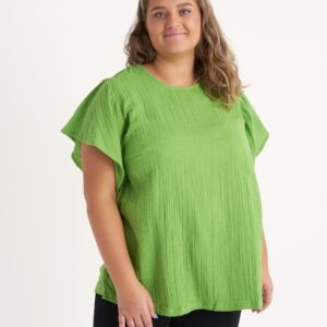 Adia - Skjorte - Bergdis - Green Banana - Xl/54-56 billede