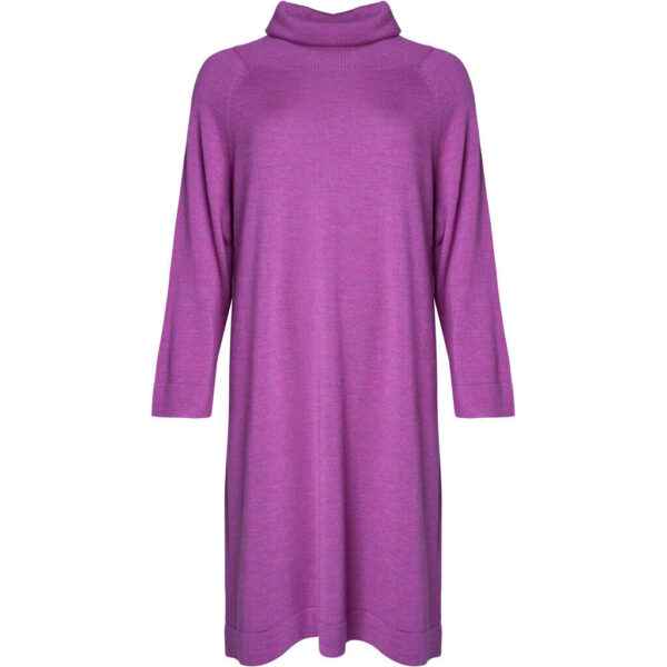 Charlotte - Hotensia Purple Melange - Kjole - 2xl billede