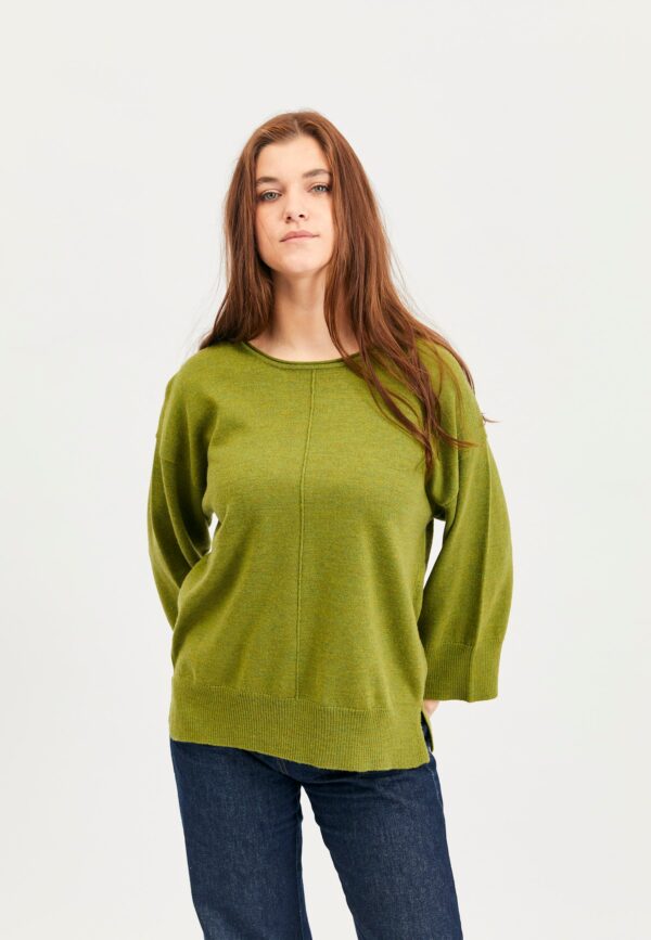 Christel - Apple Green Melange - Bluse - 2xl billede