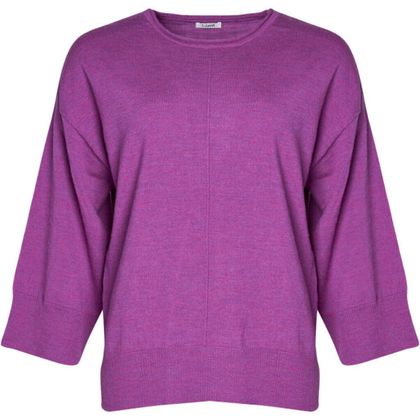 Christel - Hotensia Purple Melange - Bluse - Xl billede