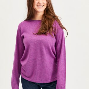 Clara - Hotensia Purple Melange - Bluse - 2xl billede