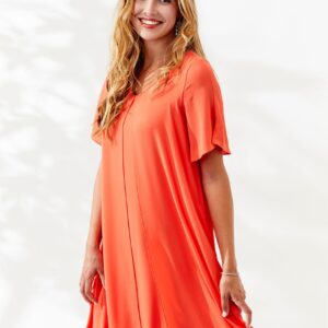 Elamora - Sunset Orange - Kjole - 40 billede