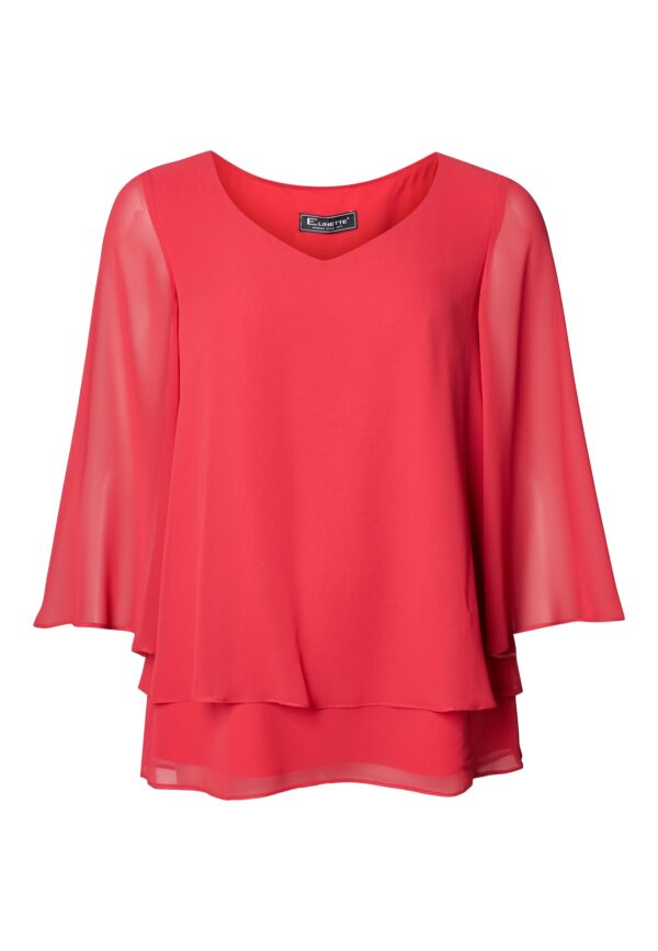 Elcamma - Red - Bluse - 52 billede