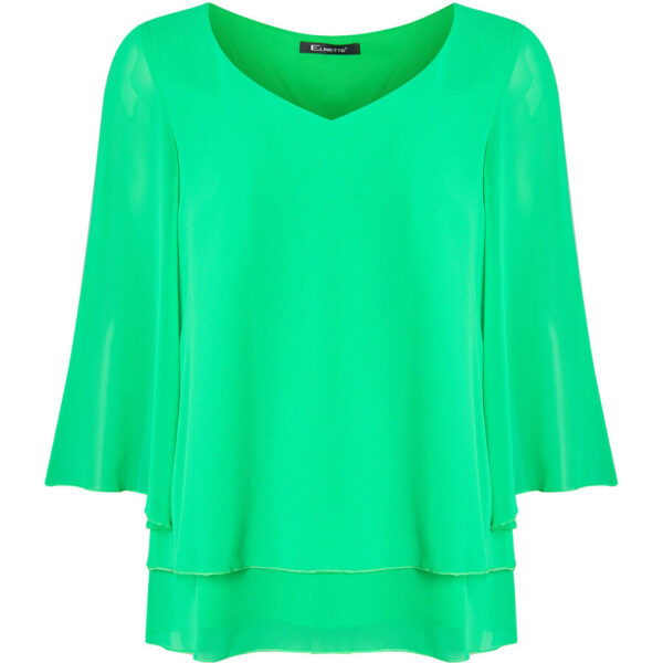 Elcamma - Flash Green - Bluse - 46 billede