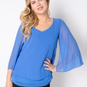 Elcamma - Cornflower Blue - Bluse - 38 billede