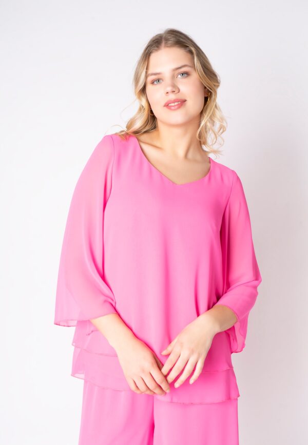 Elcamma - Glowing Pink - Bluse - 48 billede