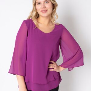 Elcamma - Burgaville Pink - Bluse - 40 billede