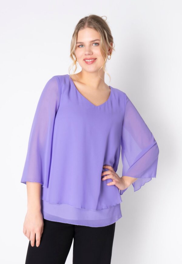 Elcamma - Lavender Purple - Bluse - 48 billede