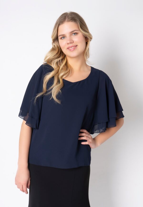 Elnobel - Navy - Bluse - 52 billede