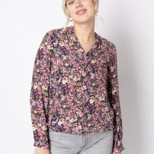 Etblouse - Fuchsia - Bluse - 38 billede