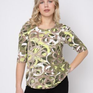 Etcisse - Olive Green - Bluse - 48 billede